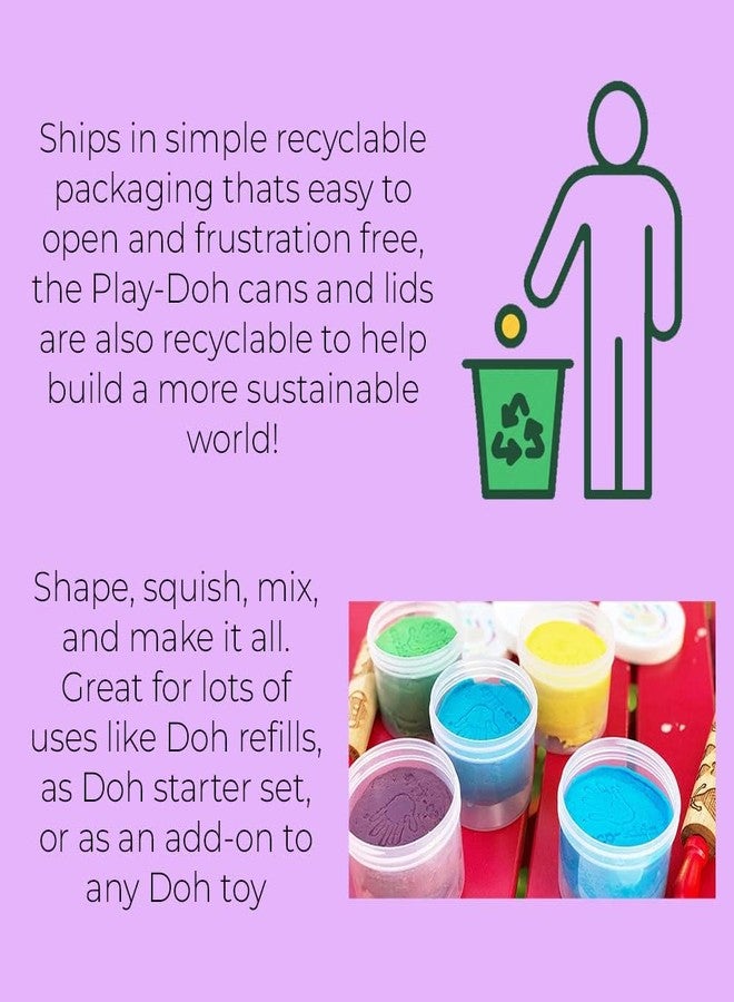 FRATELLI Play with Dough Fun with Dough Clay 5 Pcs, Modeling-Reusable Non-Toxic Air Dry Clay, DIY Craft Activity, BIS Approved (Creative Clay 50GRMS - 5 TUB) - Image 5